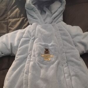 Carter's Light Blue Hooded Sleep Sack